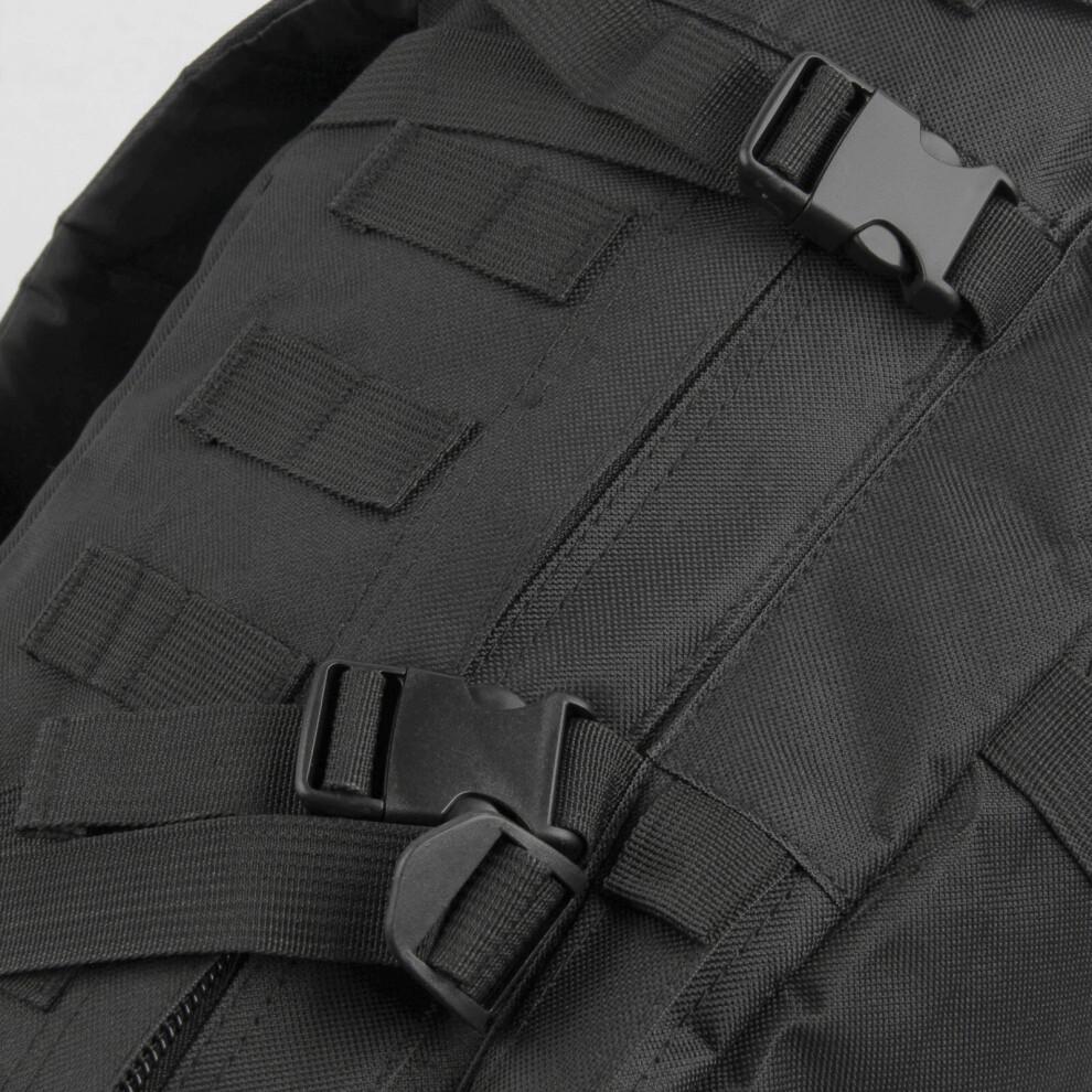 3D Military Backpack 40L Rucksack Hike Camping Trekking Bag Black