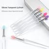 Одноразовая портативная силиконовая кисть для губ с пыленепроницаемой крышкой