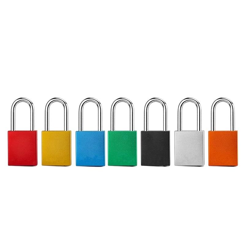 Made in China Aluminum Safety Padlock 38mm Steel Shackle Keyed Differ QLP38 Multipurpose Industrial Lock