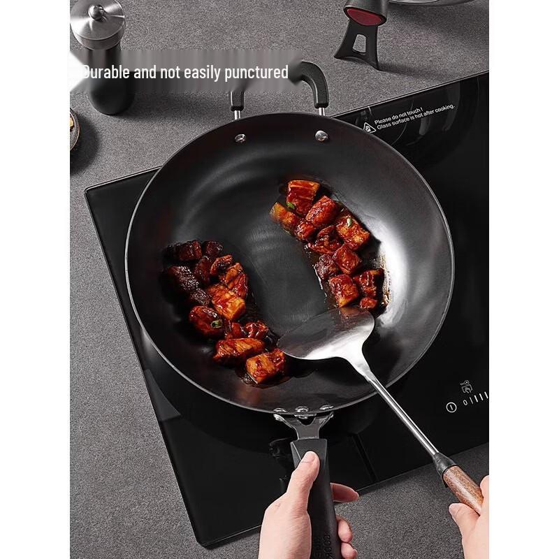 COOKER KING 32cm No-Coating Cast Iron Wok