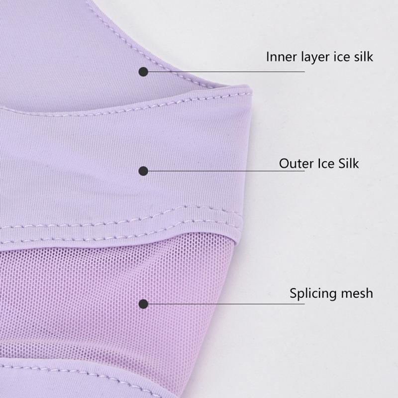 Дышащая солнцезащитная маска для лица Ice Silk, спортивная маска для лица с защитой от ультрафиолета, шарф на голову с регулируемой пряжкой, маска для вождения и верховой езды