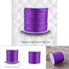 100M X 0.8mm Nylon Chinese Knot Cord Rattail Macrame Shamballa Thread String Purple