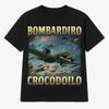 Men Women Print Bombardiro Crocodilo Crocodile Plane Bomber T Shirt Tee Cotton T-shirts Clothes