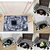  3D Optical Illusion Home Entrance Carpet Living Room Hallway Bedroom Bathroom  Kitchen Door Floor Mat Non-Slip Decor Rug