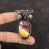 Mookaite Pendant Copper Wire Wrapped Pendant Red Color Evil Eye Pendant Owl Pendant Wrapped Gemstone Jewelry Handmade Pendant Copper Jewelry