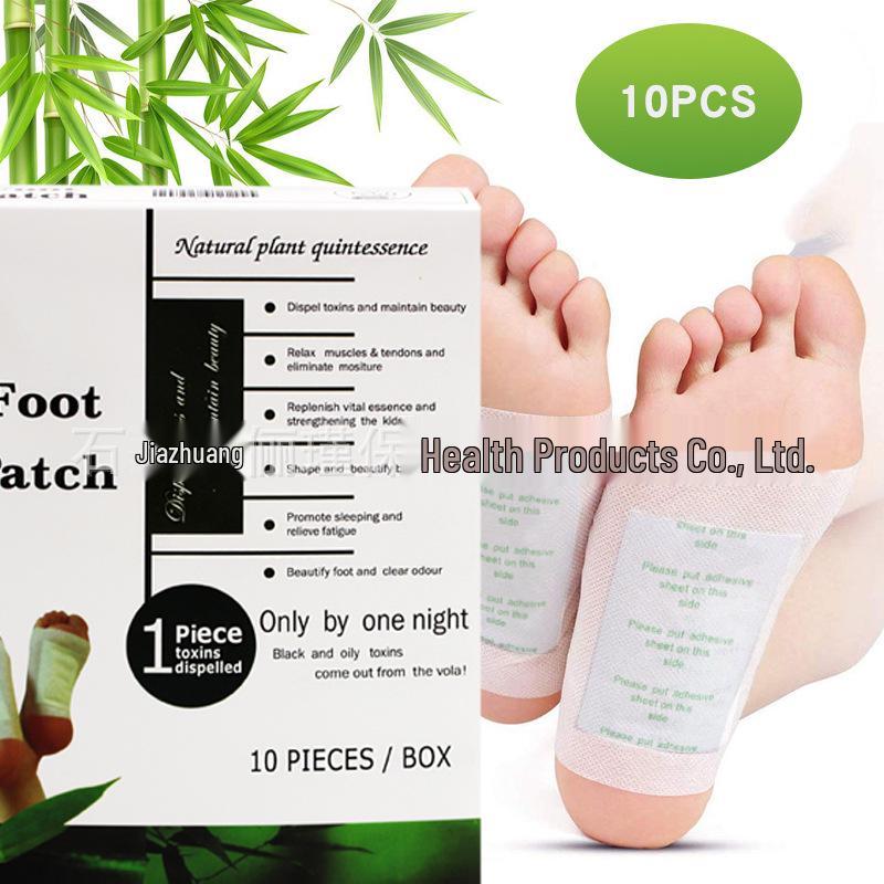 Киноки Пластырь для ног с имбирем, солью, полынью и бамбуковым уксусом - Тайская и Корейская версия