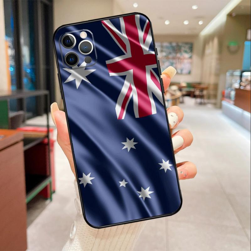 Чехол для телефона с флагом Австралии для iPhone 17 16 15 14 13 12 11 Pro Max mini 16 Plus 16e 17 Air Защитный чехол