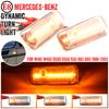 2Pcs For Mercedes-Benz G-Class W463 W461 G500 G550 G55 G63 G65 Dynamic Ambe LED Side Marker Turn Signal Light Sidemarker
