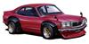 Серия моделей Fujimi 109 Mazda Savanna GT Поздняя модель Гоночная спецификация Пластиковая модель ID109 1/24 Увеличенный размер №