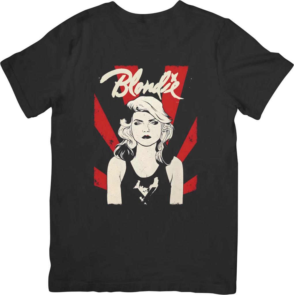 Blondie Music Футболка унисекс из качественного хлопка черного цвета для мужчин и женщин