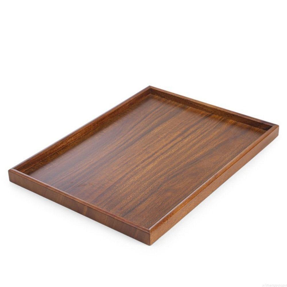 Natural Wood Food Storage Trays Retro Style Dessert Pallet Decorate Tray Wooden Tray Bathroom