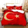 Комплект постельного белья с изображением флага Турции, односпальная кровать, двуспальная кровать размера «king-size», комплект постельного белья для детей, комплект пододеяльников с 3D-принтом