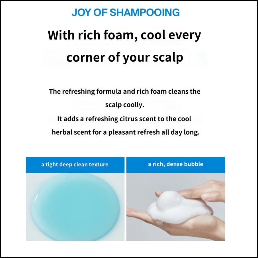 DR.FORHAIR Folligen Deep Clean Cooling Shampoo 500 мл Охлаждающий и освежающий очищающий шампунь для жирной кожи головы