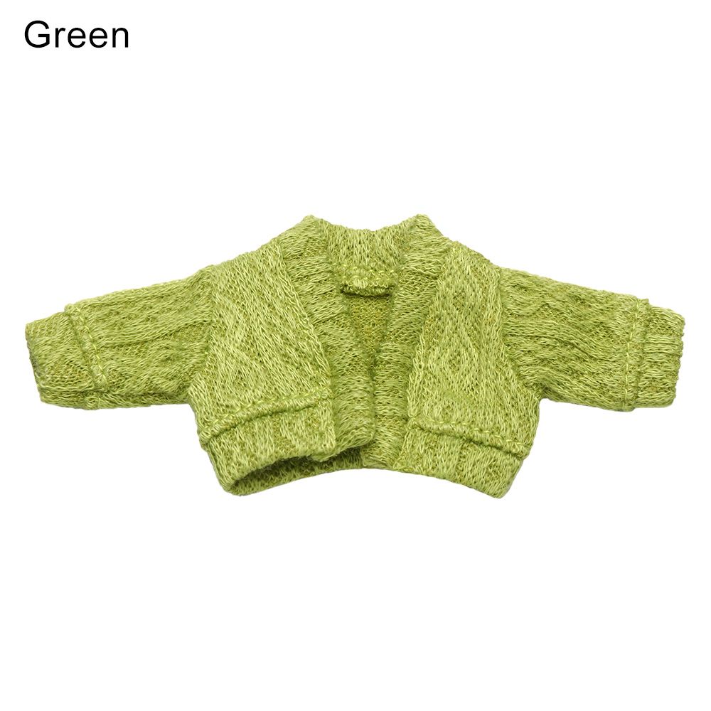 Doll Accessories Mini Knitted Sweater Tops Casual Dress Dressing Clothes 1/12 Doll Cardigans