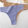 FINETOO Бесшовные женские трусики, стринги для девочек, мягкие женские трусы с высокой талией, модные 6 однотонных трусиков S-XL, сексуальные женские трусики