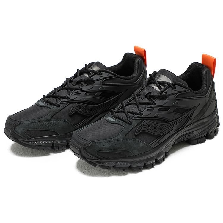 SAUCONY Cohesion Armor Удобная ткань Кожа Нескользящие Прочные Дышащие Низкие Повседневные Кроссовки для бега Унисекс кроссовки Черные S79044-2