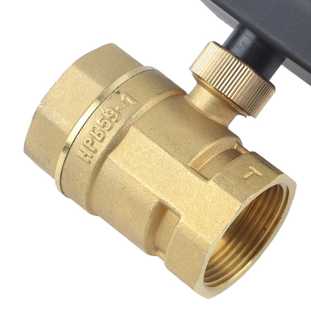 1 шт. AC 220 В G114 DN32 2-ходовой 3-проводной 2-точечный латунный электрический моторизованный шаровой кран