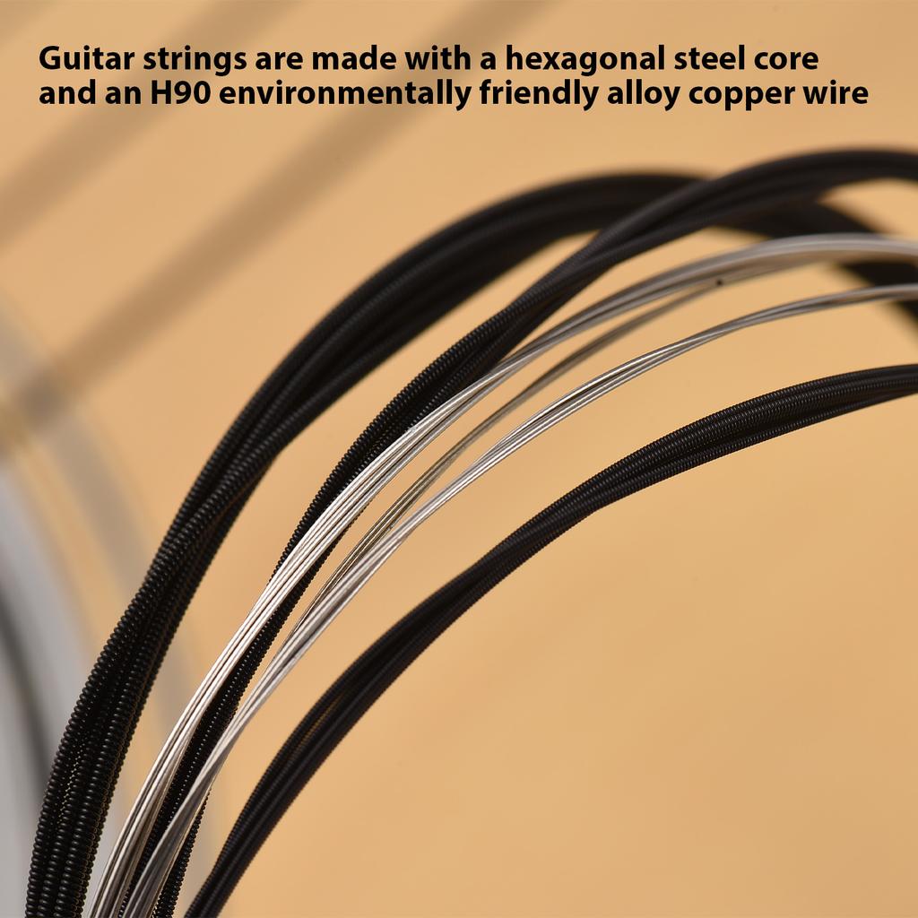 1 комплект из 6 гитарных струн, сменные струны для электрогитары и акустической гитары, гитара со стальными струнами