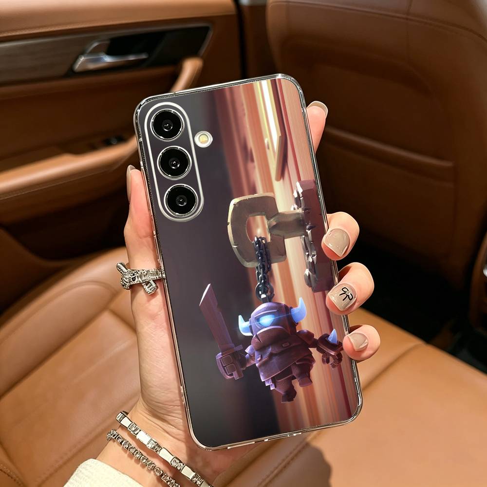Чехол для телефона C-Clash-es R-royale для Samsung Galaxy A71, A70, A52, A51, A40, A30 Прозрачная крышка