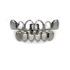S925 Sterling Silver Hip Hop Teeth Grillz for Teeth Fashion Top Bottom Hollow Tooth Dental Grills for Unisex Jewelry Party Gifts