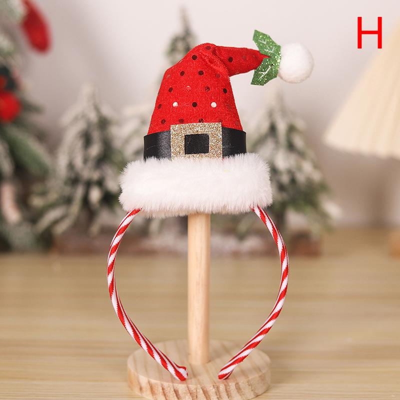 Рождественская повязка на голову для детей и взрослых, оленьи рога, ножка Санта-Клауса, рождественская елка, аксессуары для волос, детский реквизит 2025 года, рождественские украшения