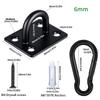 1Suit Sport Outdoor Hook Secure Mounting Hook Hammocks Chair Mount Hook for Aerials Yogas and Indoor Swing