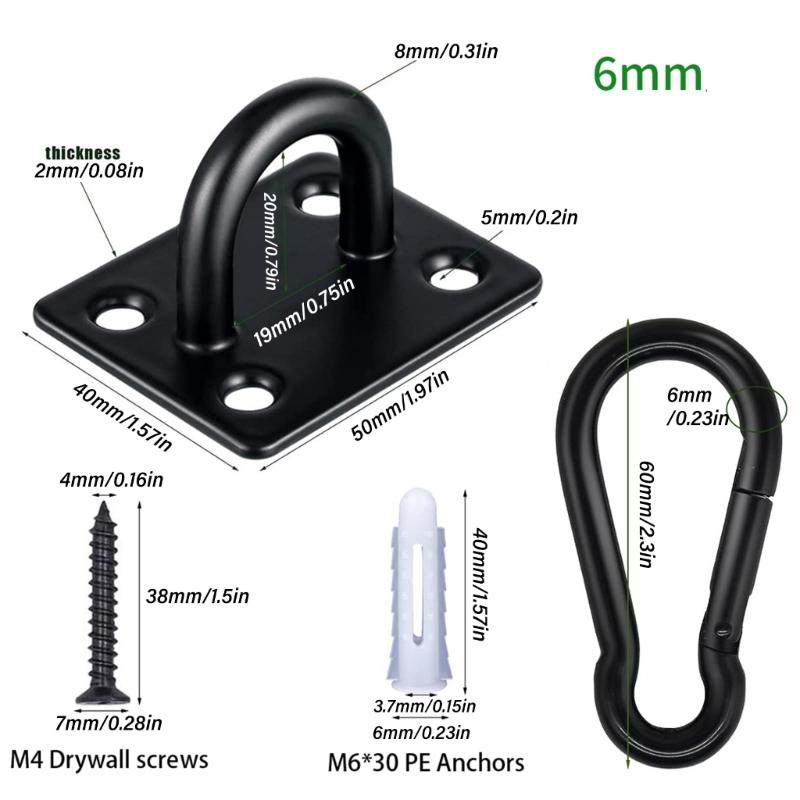 1Suit Sport Outdoor Hook Secure Mounting Hook Hammocks Chair Mount Hook for Aerials Yogas and Indoor Swing
