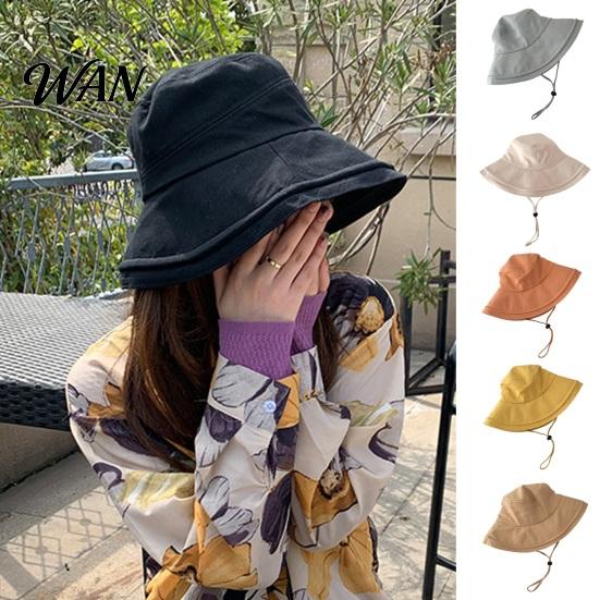 Wide Brim Bucket Hat Waterproof Rain with Chin Strap, Quick Drying Sun Packable Beach Hat, Breathable Mesh Ventilation Summer Headwear