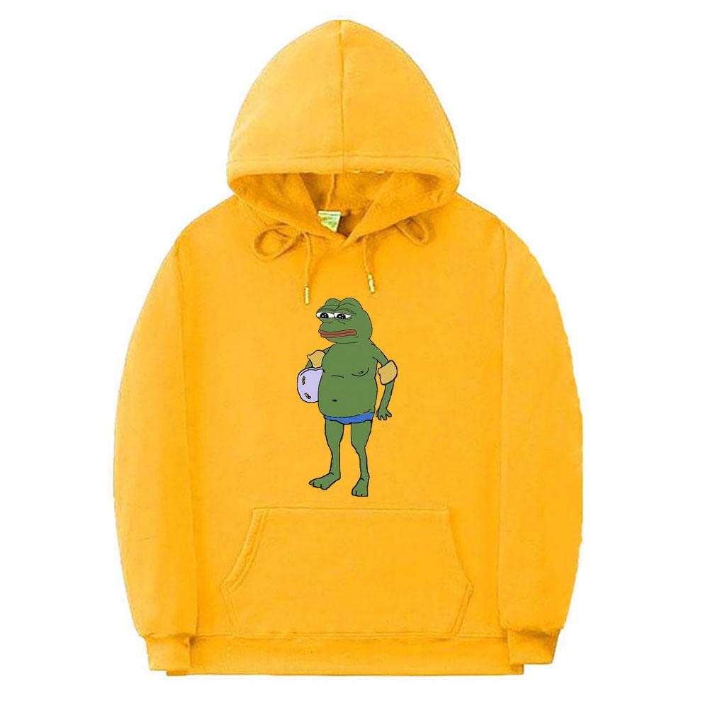 Забавная лягушка Пепе, шорты для плавания, толстовка с рисунком, унисекс, женская повседневная свободная толстовка с капюшоном, мужские флисовые хлопковые толстовки большого размера