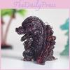 Смоляная хрустальная фигурка Годзиллы с натуральным драгоценным камнем для домашнего декора и подарков