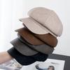 Octagonal Hat for Women Autumn and Winter British Style Newsboy Hat Casual and Versatile Painter's Peaked Hat Temperament