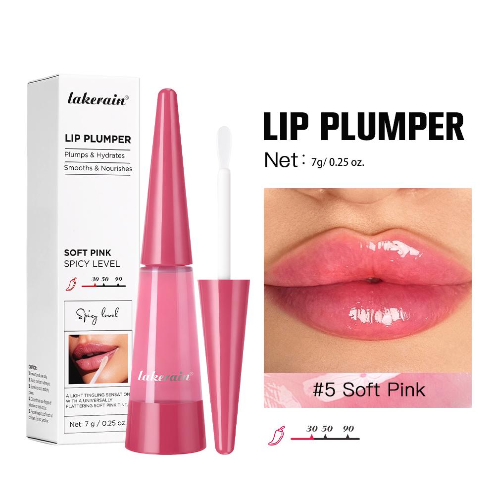 Lakerain Lip Plumper Nourishing Lip Gloss Transparent Plump Lips Care Lip Stuffer Gift Korean Cosmetics