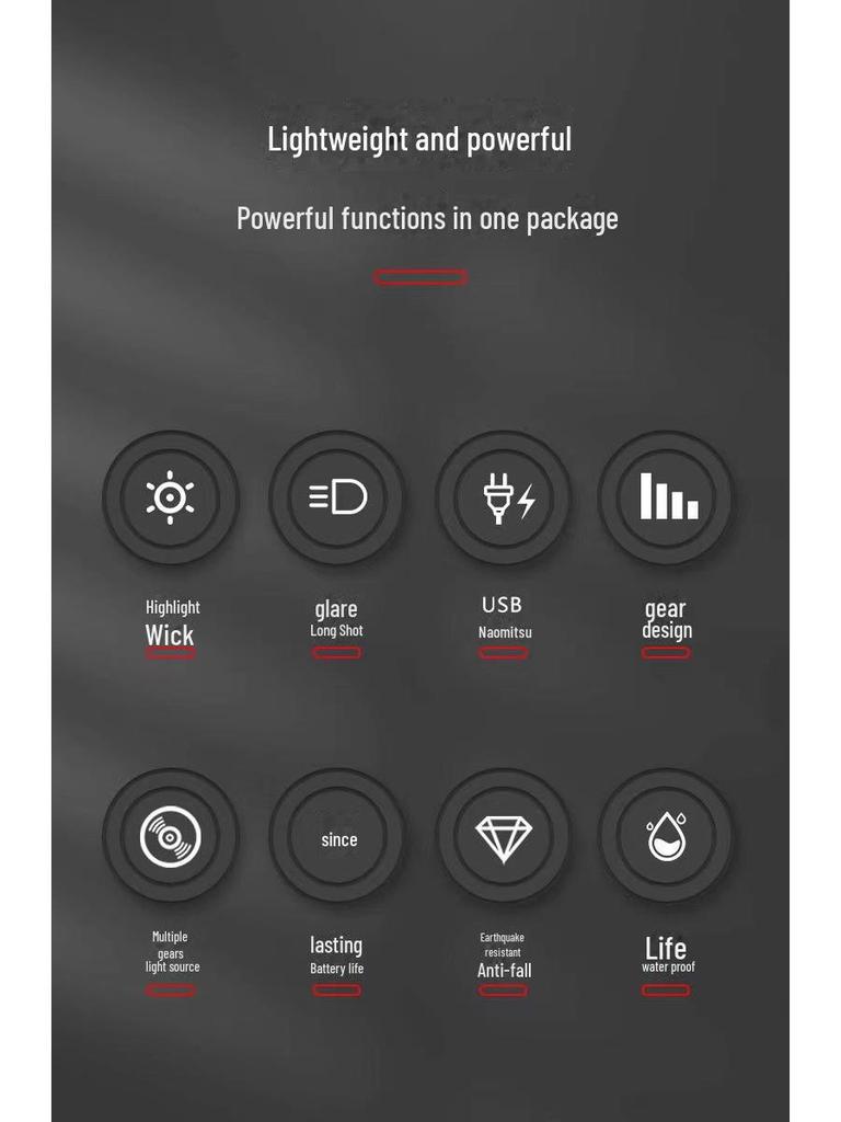 P50 Сверхъяркий Зум Фонарик: Высокомощный, Дальнобойный, Перезаряжаемый от USB, Портативный Ручной Фонарь для Активного Отдыха и Велоспорта
