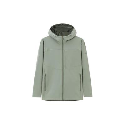 Champion All-Weather Series однотонная водонепроницаемая тканая спортивная куртка с капюшоном на молнии для мужчин, песочно-зеленая 152410606-5