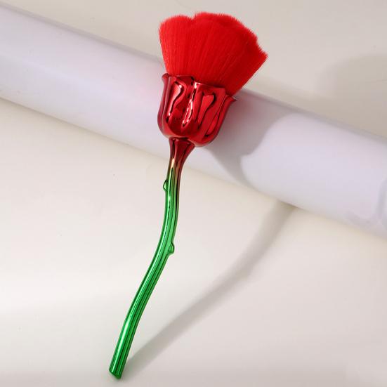 Кисть для дизайна ногтей Мягкая щетина Удобная ручка Маникюрная кисть Искусственное волокно Шерсть Форма цветка розы Кисть для ногтей Маникюрный инструмент