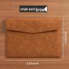 Waterproof Leather A4 Student File Envelope - Large Capacity, Durable Stationery Bag