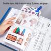 A4 Transparent Multi-layer Document Binder for Office and Study Supplies