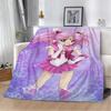 Beauty Warrior Anime Blanket King Size Beach Towel Warm Winter Blankets for Sofa Knitted Plaid Luxury Bedding Home Interior Knee