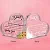 Transparent Acrylic Ornaments Dad Gifts Puzzle Heart Shape Acrylic Plaque For Dad Birthday Father'S Day Thankful Quote Blessed