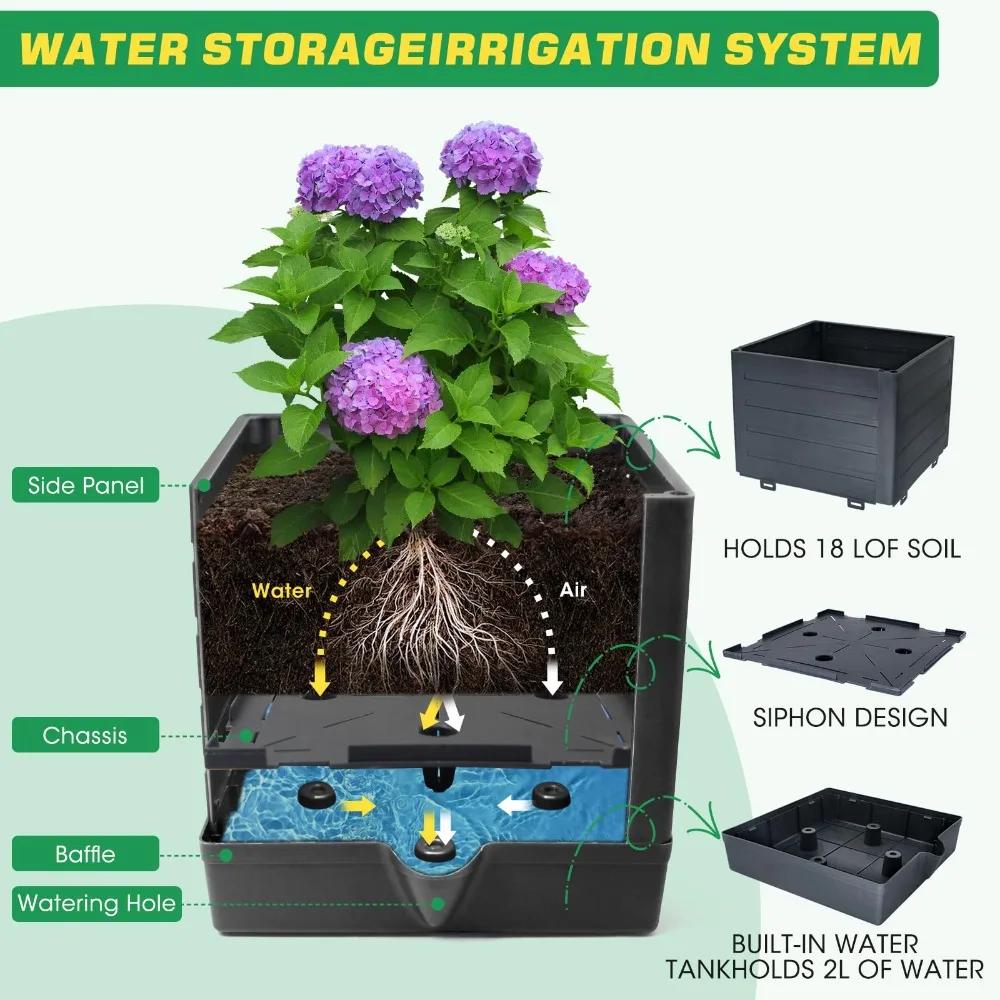 1 упаковка томатных плантаторов с решеткой, для садовых горшков, самополивающаяся опорная клетка для томатных растений самополивающиеся томатные клетки