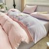 Class A Maternal And Infant Grade Super Soft Cloud Washed Cotton Four-Piece Set Thickened Bed Sheet Dormitory 3Pcs Set Bedding Quilt Cover