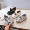 Детская кожаная обувь Простая Универсальная Обувь для девочек Повседневная с бантом Модная Весенне-осенняя Детская Универсальная Обувь на плоской подошве Мягкая подошва