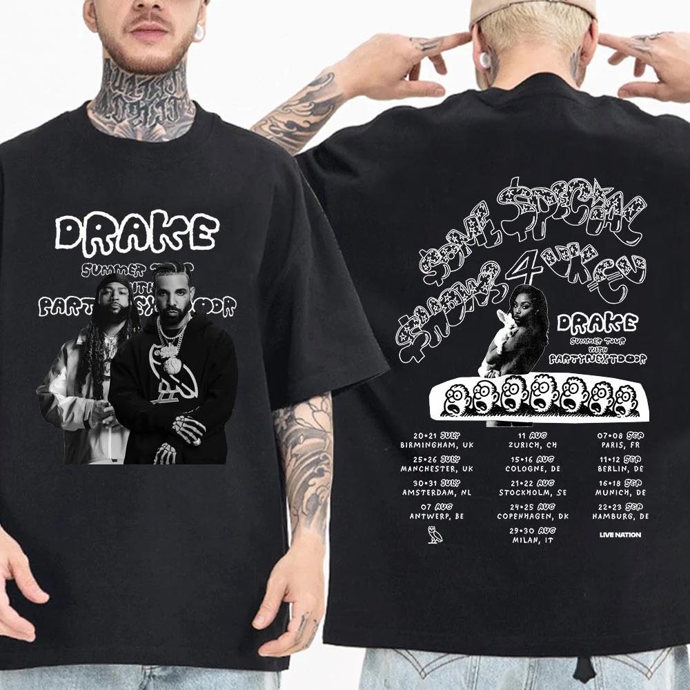 Drake $$$4U Classic Album Poster Graphic Print T-Shirt Men Women Loose Casual Oversize Top Streetwear Harajuku Y2K Fashion Short Sleeve Summer New Tee