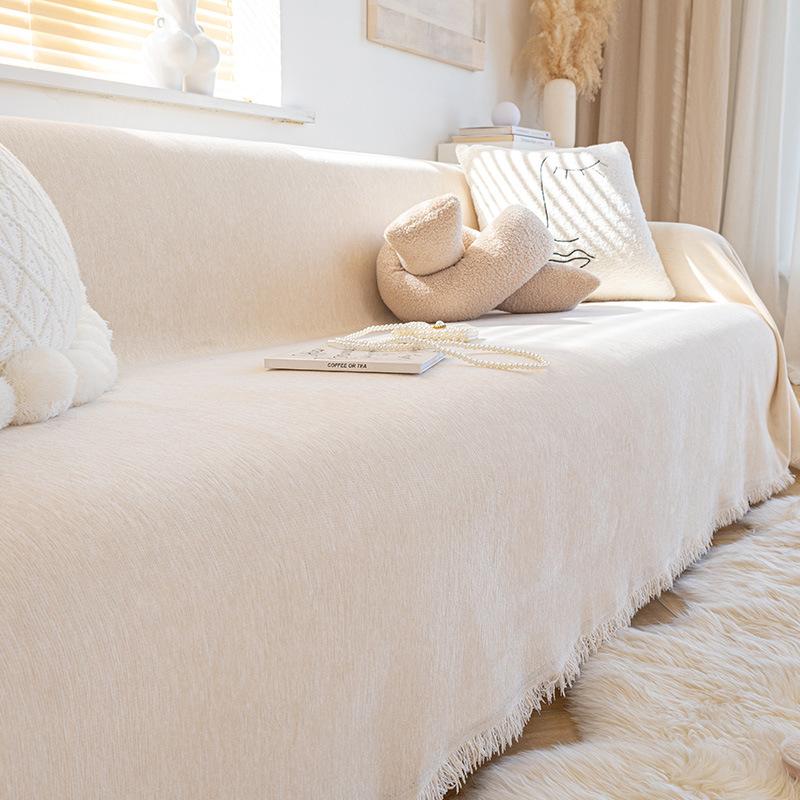 Chenille Sofa Cover Cloth Four Seasons Universal Full Covered Oversized Sofa Towel Anti-Scratching Cushion