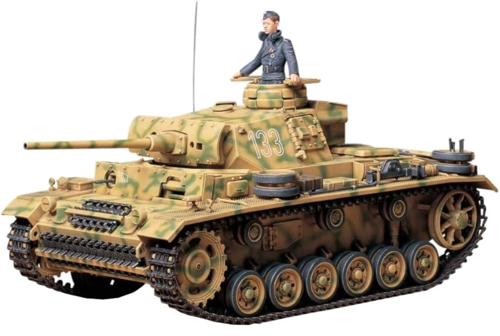 Tamiya 1/35 Military Miniature Series No. 215 German Army Panzer III Ausf. L Plastic Model 35215