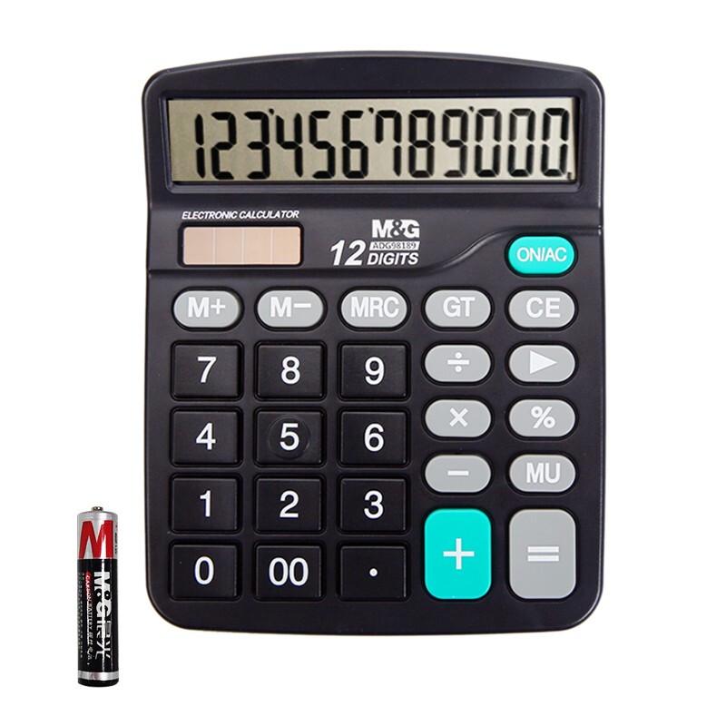 M&G Dual Power Desktop Calculator