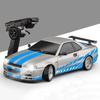 Drift Car GTR R34 Radio Control Car Drift Driving Proportional Control Metal Body with Gyro Car Toy Technical Approval LDR/C 1/18 2.4GHz