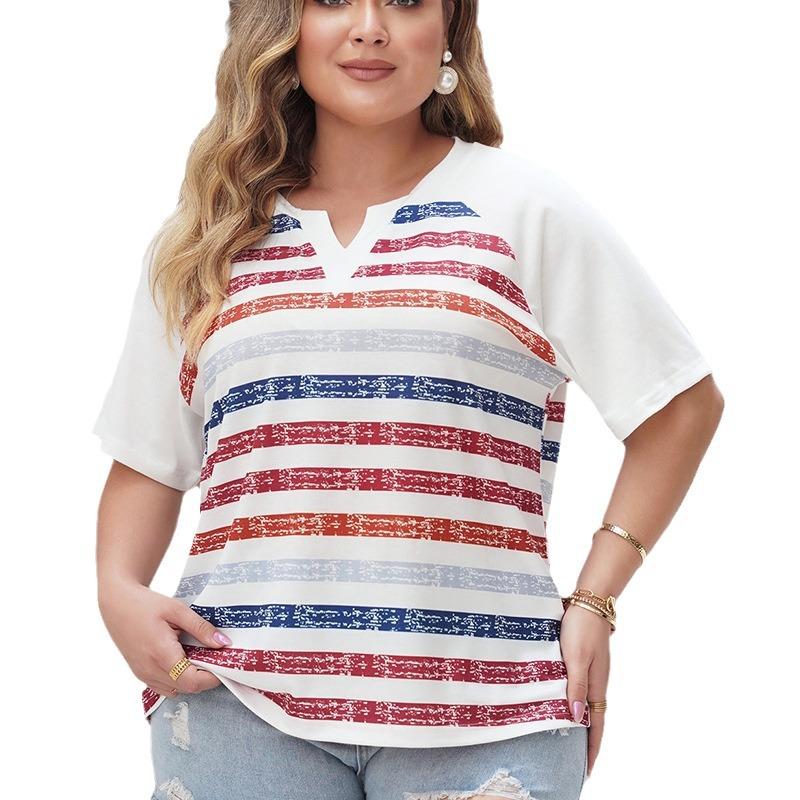 Independent research and development design European and American cross-border printed shirts 2024 spring and summer temperament commuting