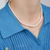 Elegant Sweet Imitation Pearl Sweater Chain Women Choker Clavicle Chain Korean Style Long Necklace