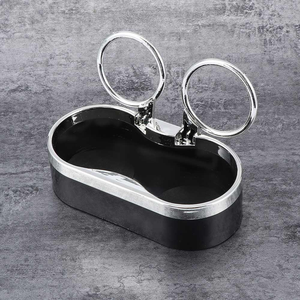 Dual Hole Universal Auto Drink Bottle Holders with 2 Pull Rings Adhesive Mount Cup Holder
